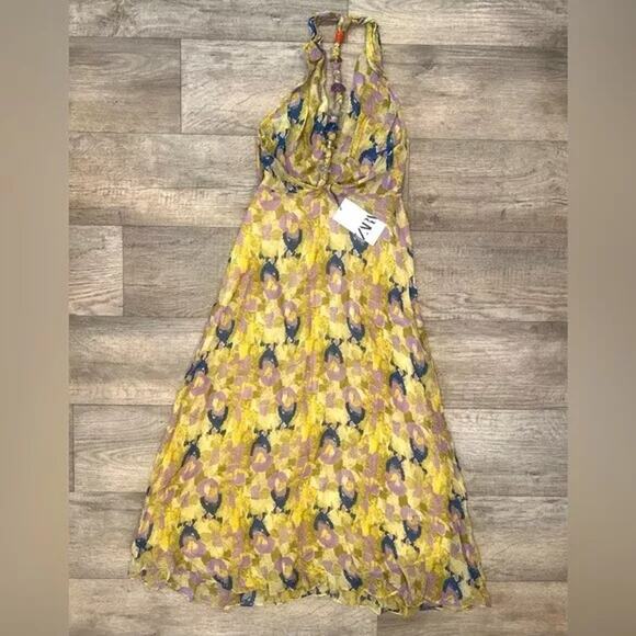 ZARA BLOGGER FAVE!!! V-Neck Maxi Dress NWT LAST ONE!!! - Picture 16 of 16